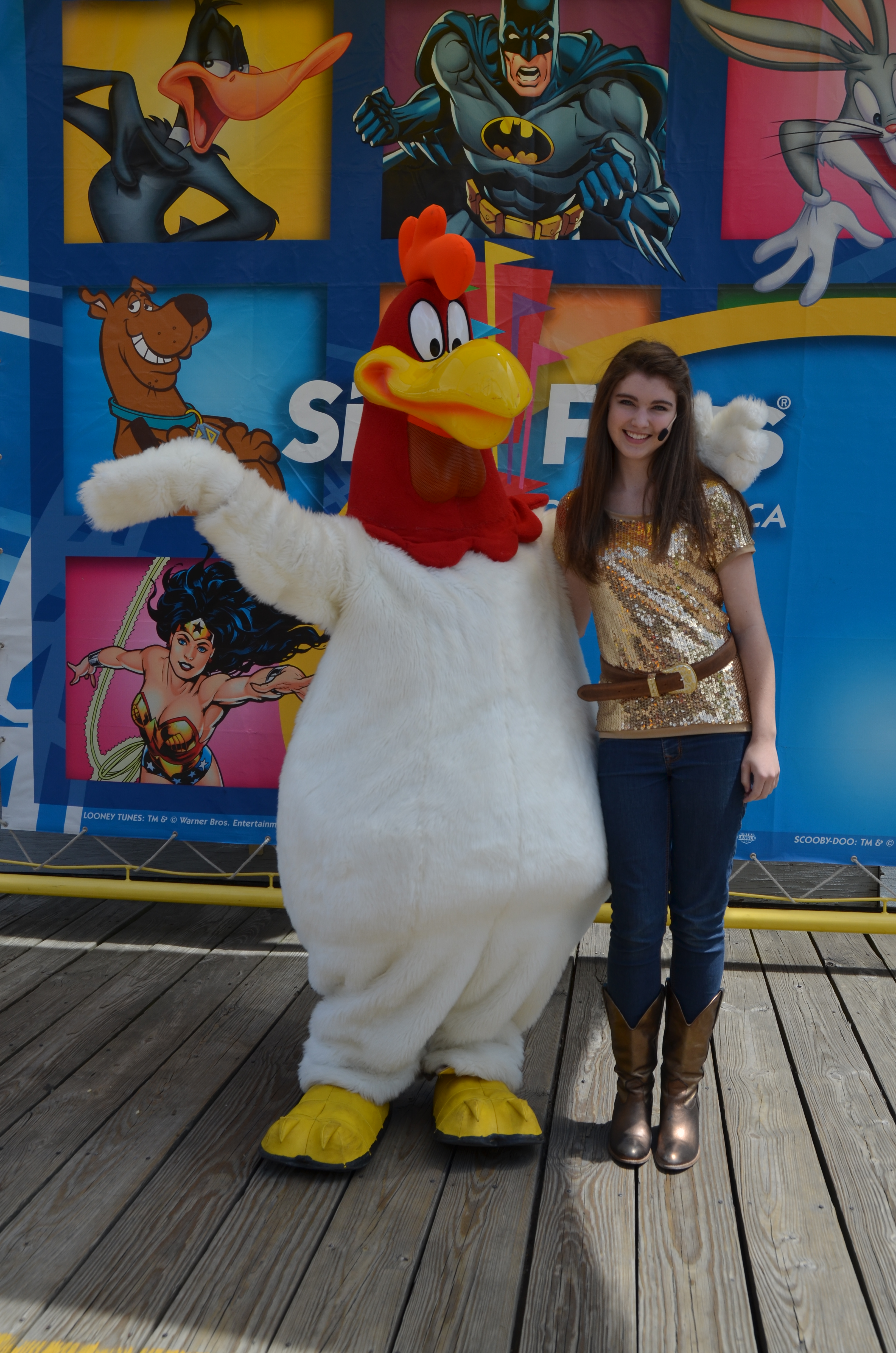 Rachel Brett performs Five Shows at Six Flags - Great America in Chicago.