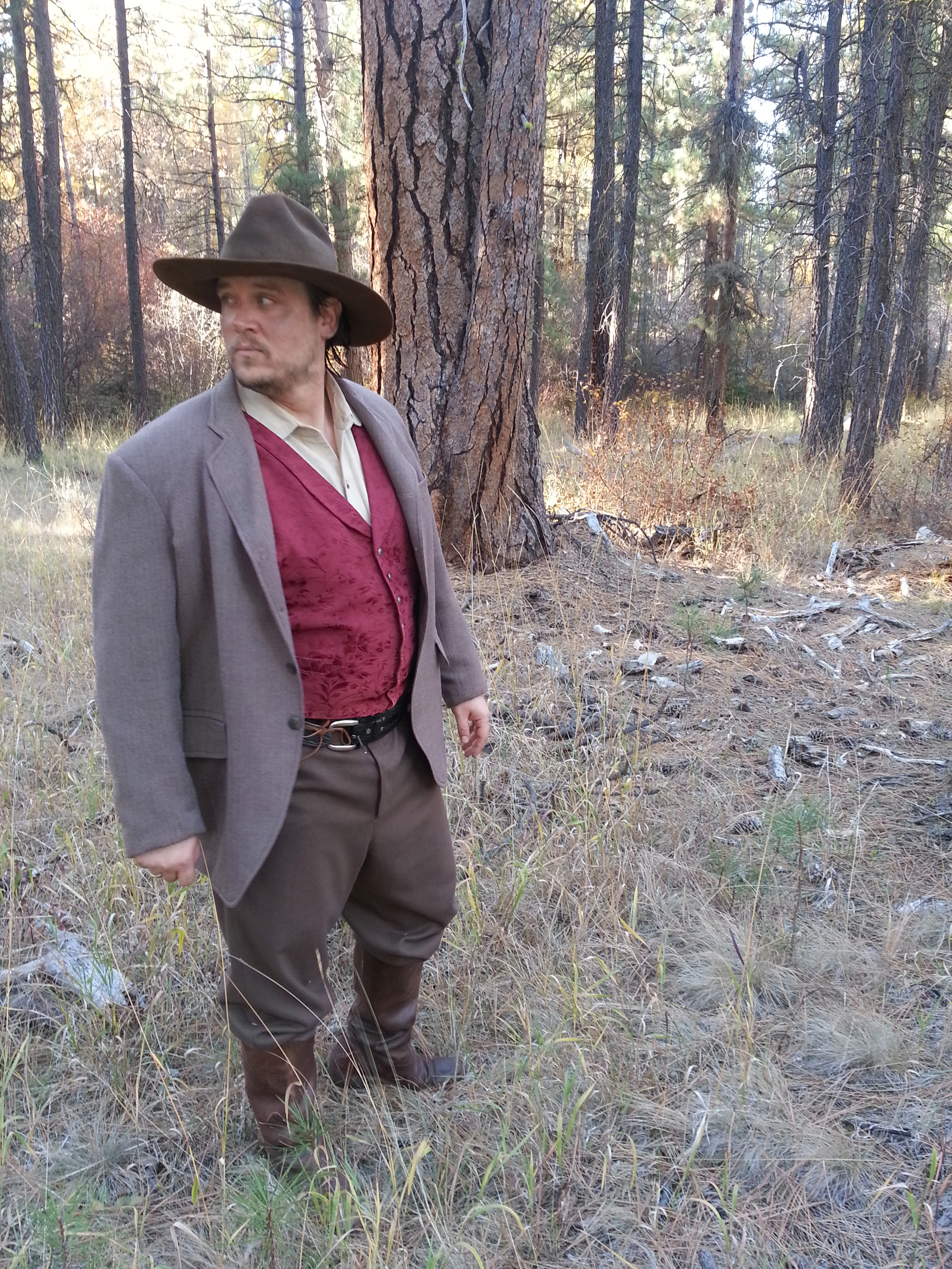 Brian as Biggs, on location in Oregon in 