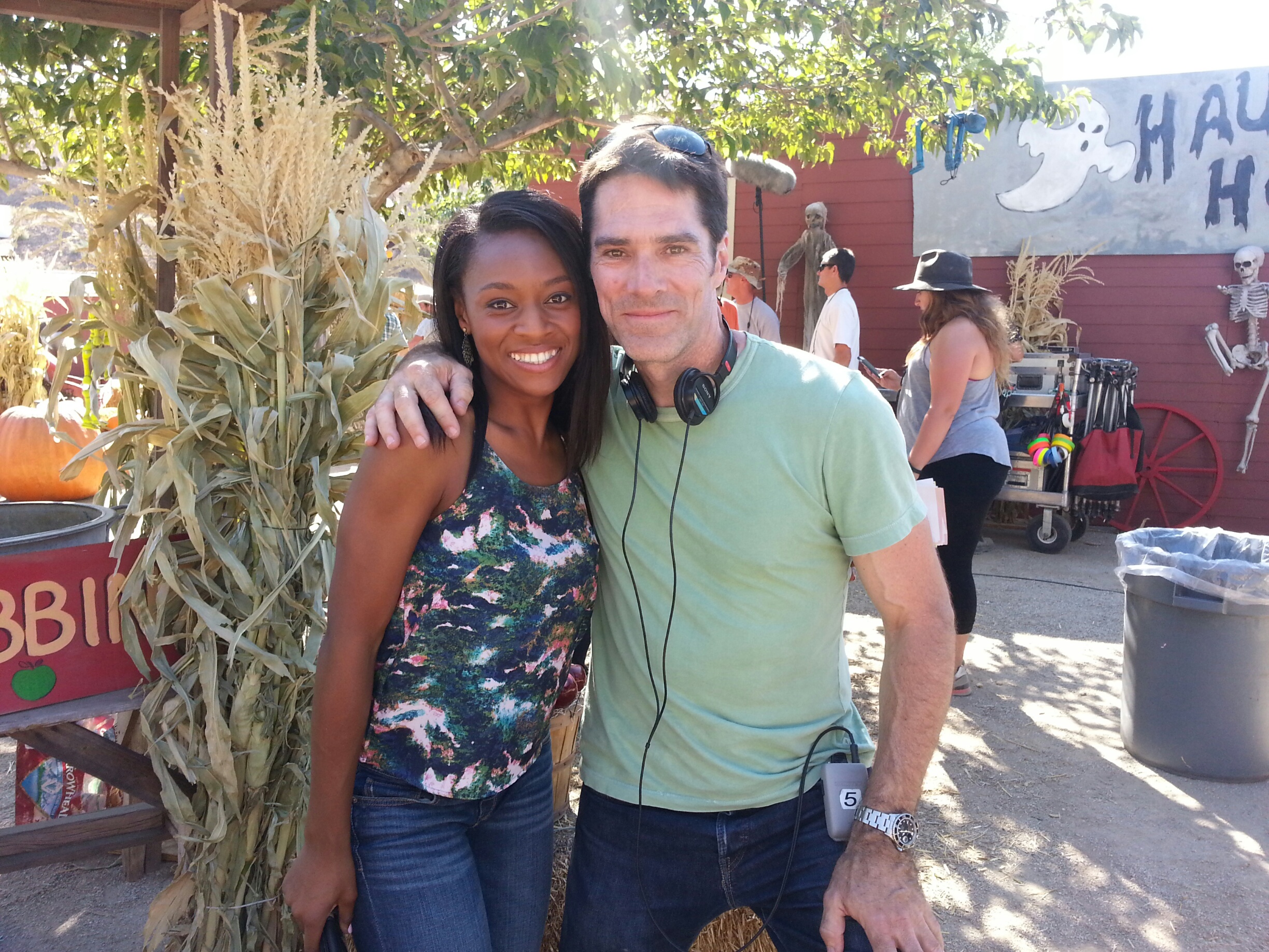 Phylicia Wissa with star Thomas Gibson