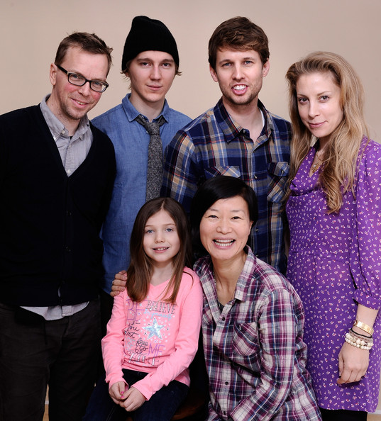 For Ellen photo shoot with co-stars John Heder and Paul Dano. Also pictured is writer/director So Yong Kim with her husband Bradley Rust Gray and producer Jen Gatien.