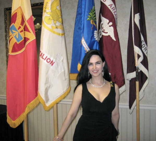 Actress Alexis Kiley at Fort Irwin-National Training Center.