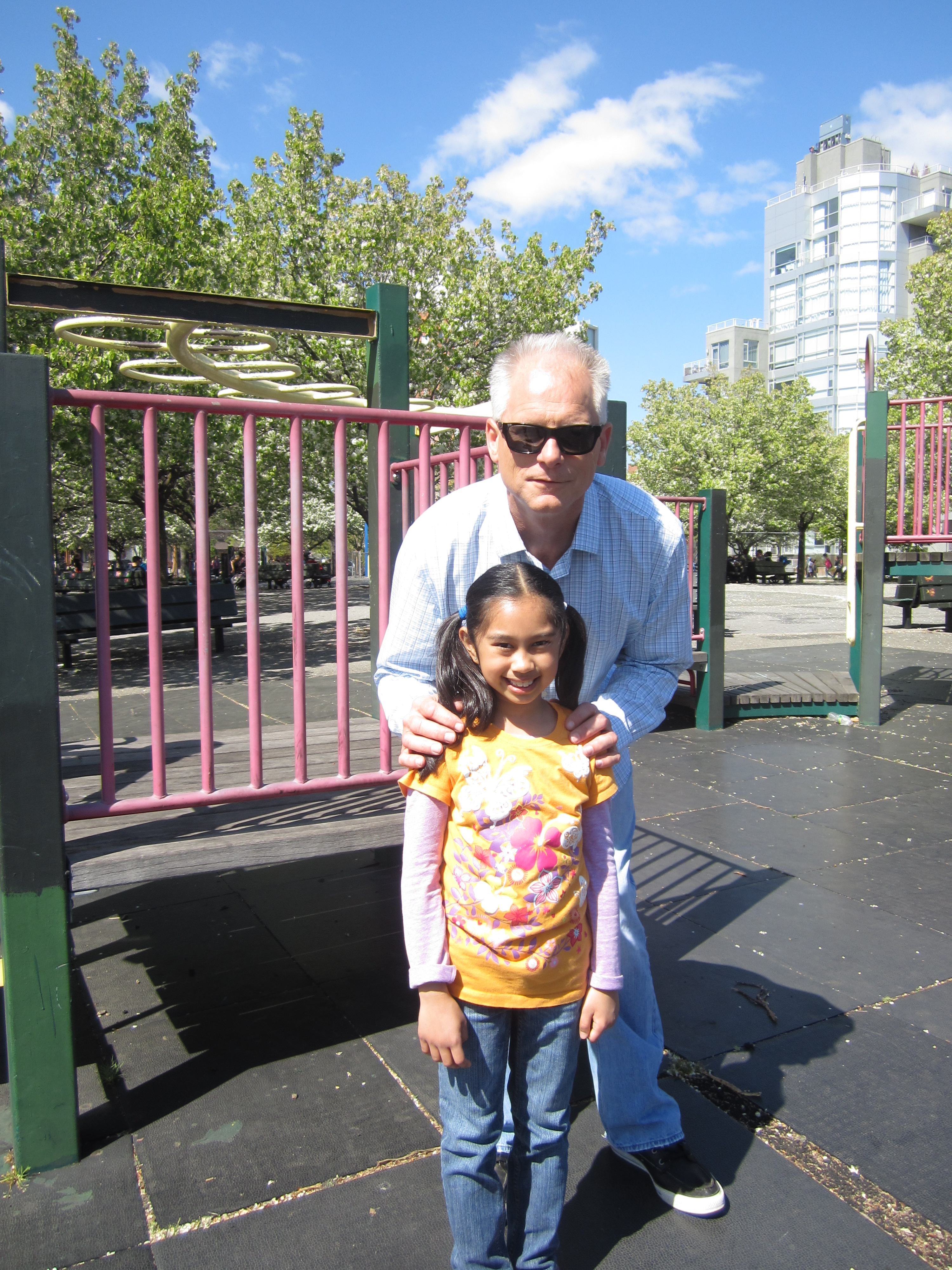 On set of Snapple commercial with Kenny Mayne, May 2013