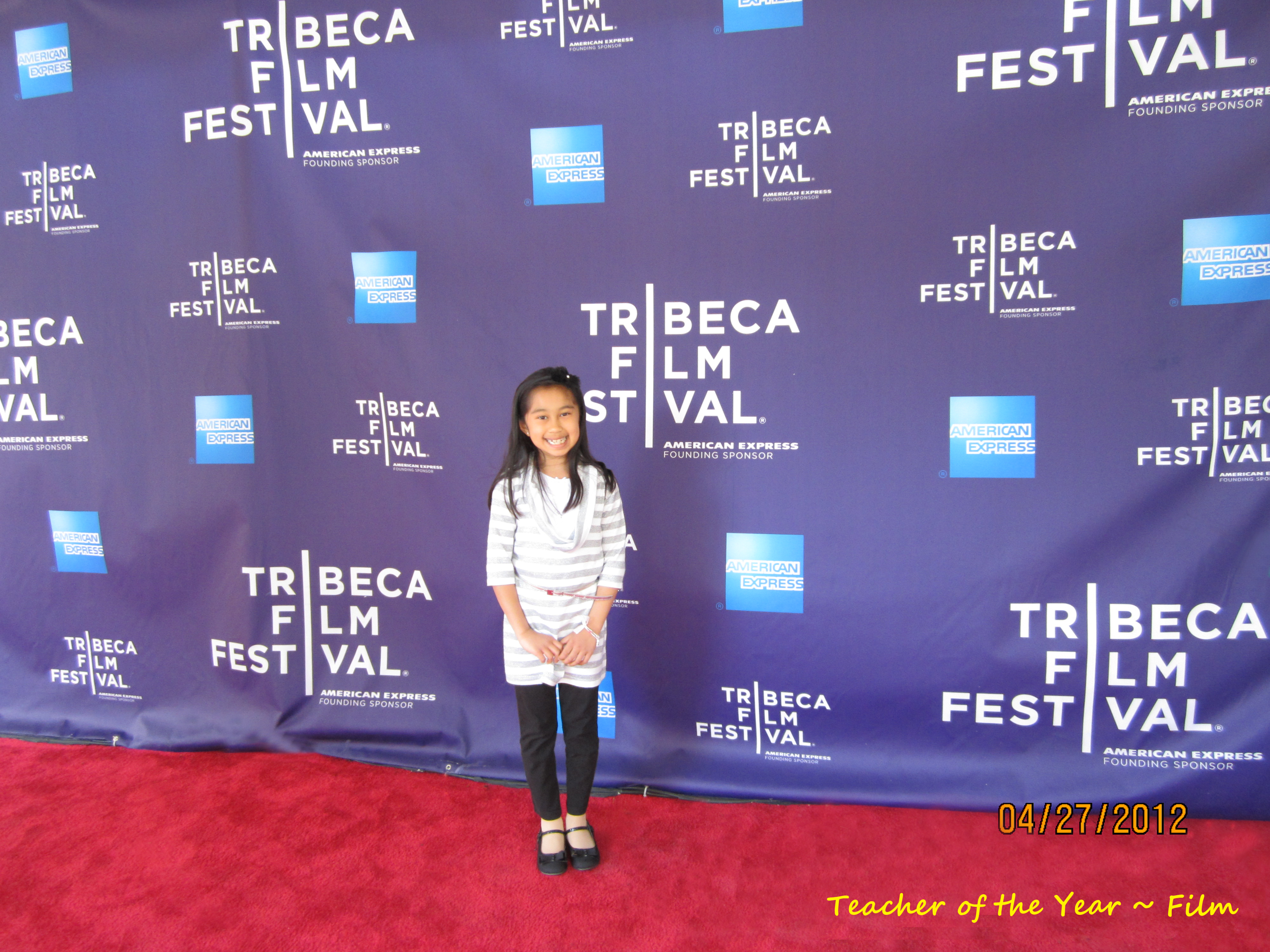 On the red carpet for the premiere of 