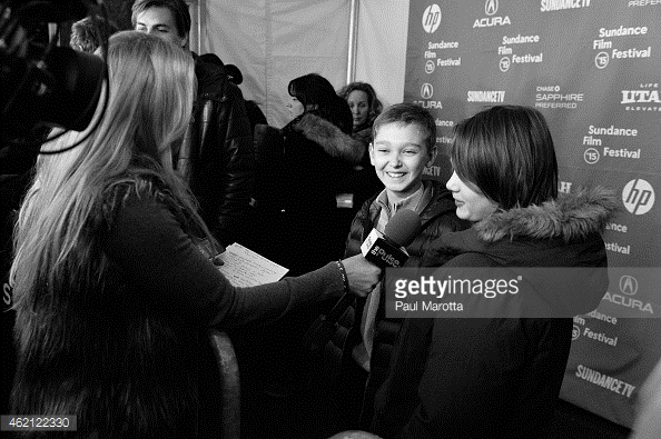 Hays Wellford being interviewed at the Premiere of COP CAR, Sundance 2015