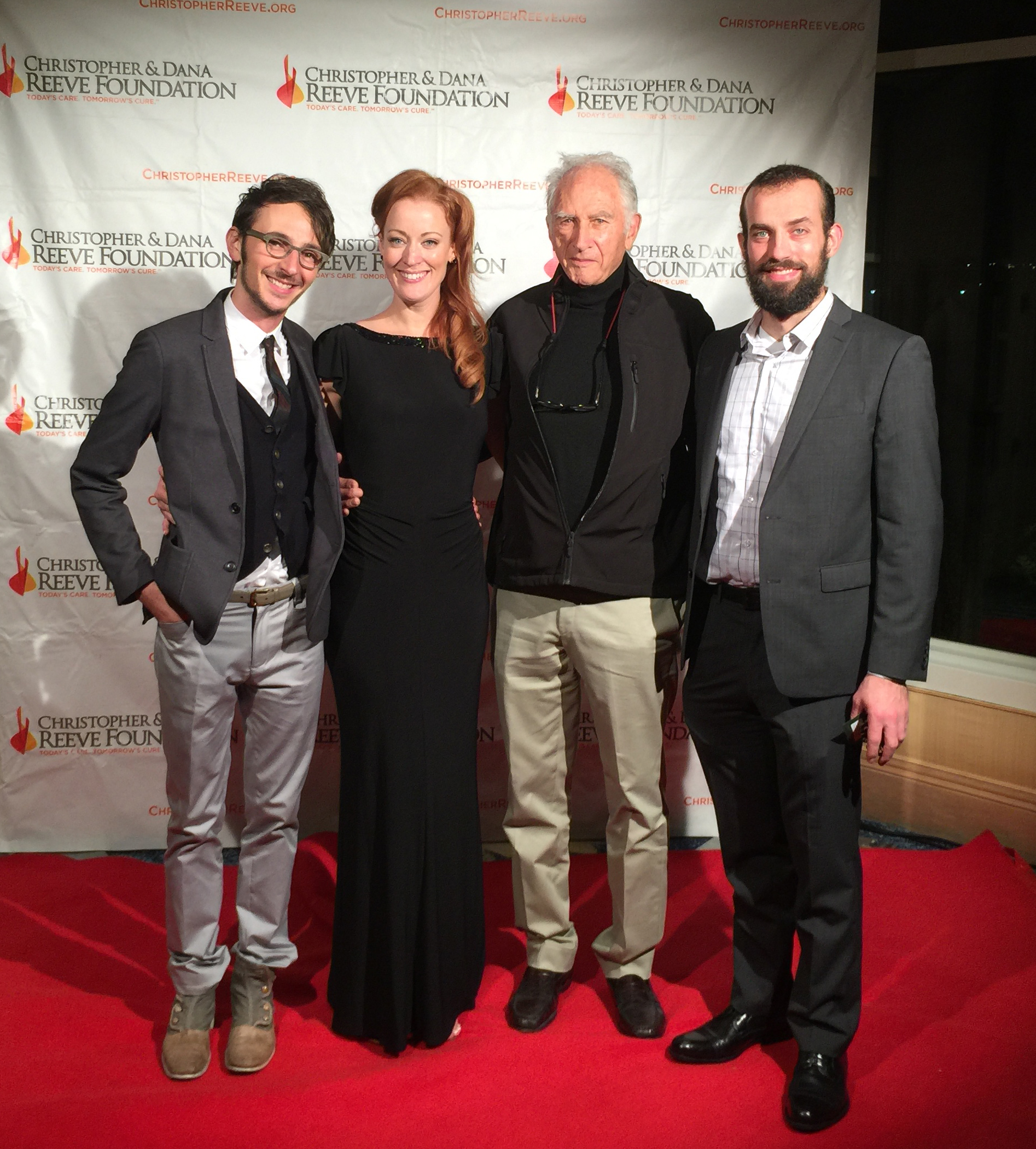 Eric Henry (VI), Adele René, Terry Sanders, Logan Loughmiller at The Christopher & Dana Reeve Foundation Hope for the Holidays Gala