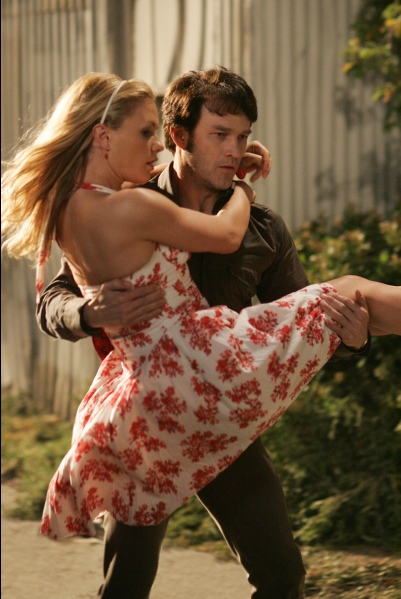 Still of Anna Paquin and Stephen Moyer in Tikras kraujas (2008)