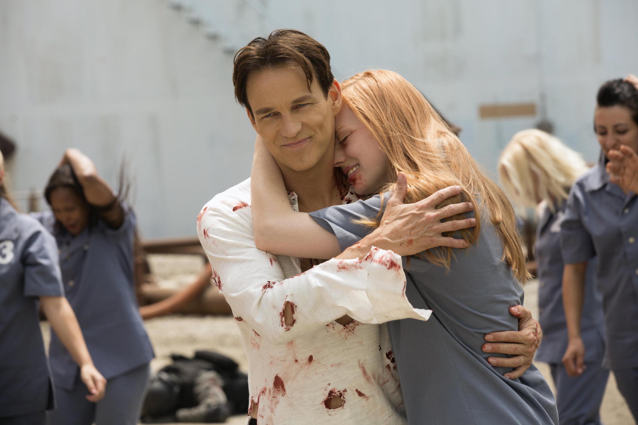 Still of Stephen Moyer and Deborah Ann Woll in Tikras kraujas (2008)