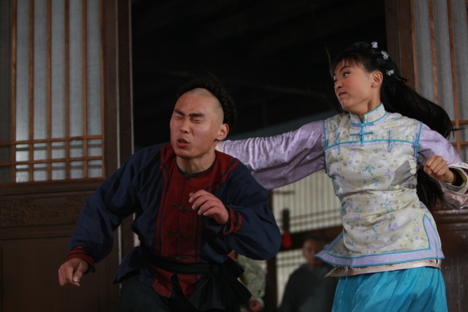On the shooting of 'Kungfu Wing Chun', Shanghai, China, 2009.