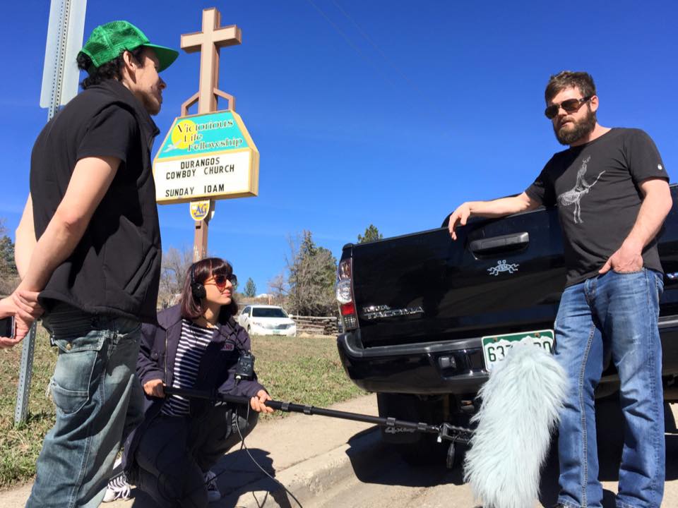 Johannes Grenzfurthner, Jenny Marx and Ryan Finnigan. Interview for 'Traceroute' (2015).