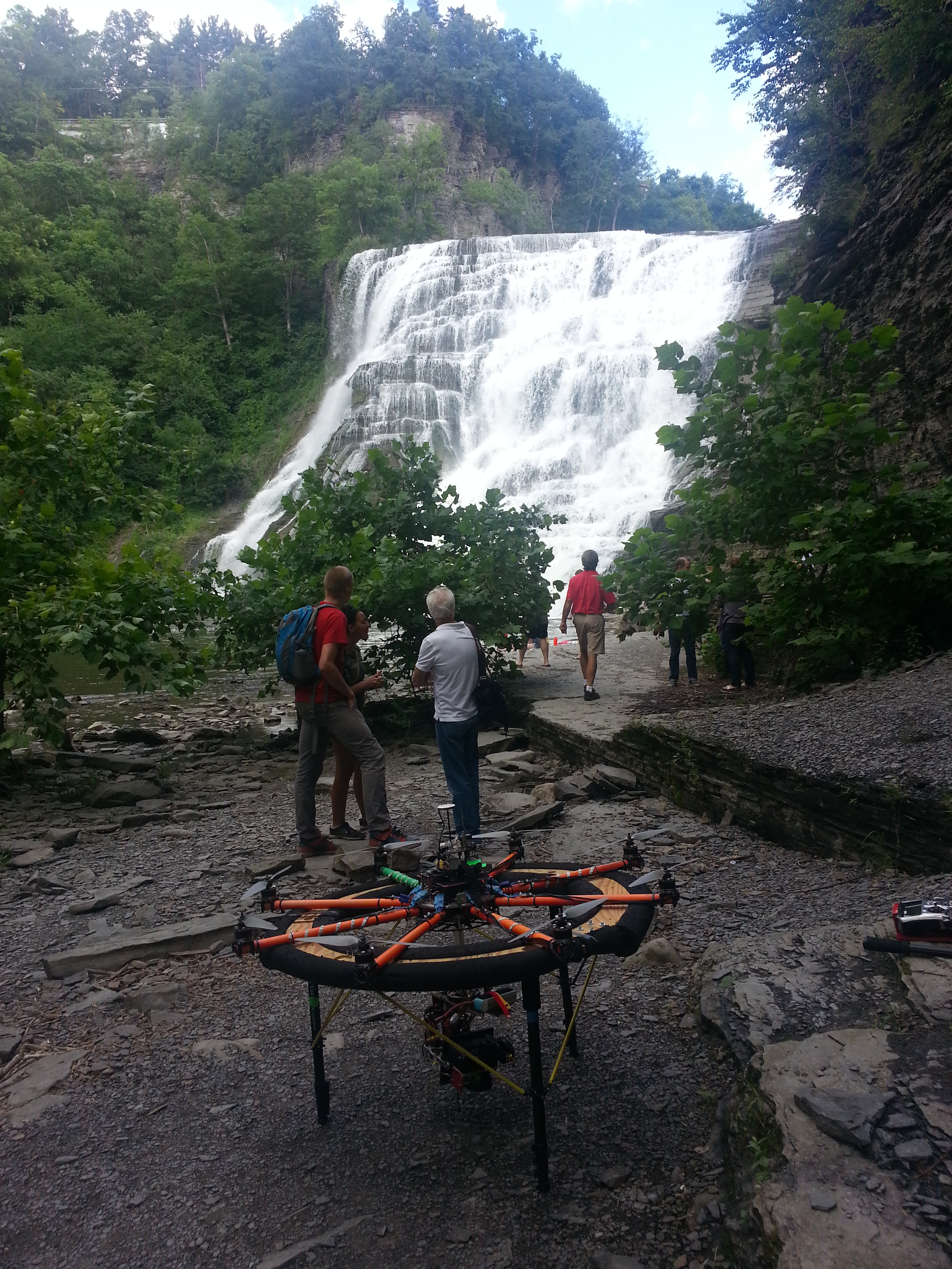 Downtown Ithica Waterfall shooting for the Great Cornell University