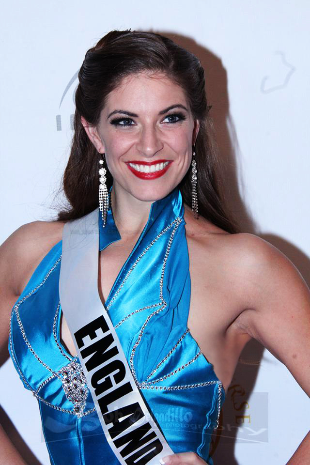 Cat LaCohie as Miss England in Queen Of The Universe 2014