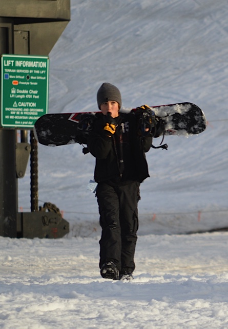 Ryan Veronick Snowboarding and looking cool
