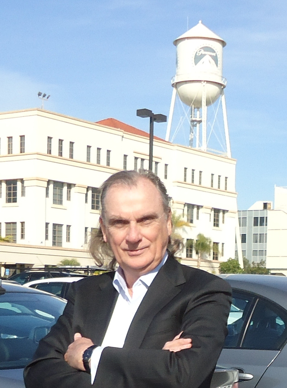Philip Sedgwick pitching on the Paramount lot.