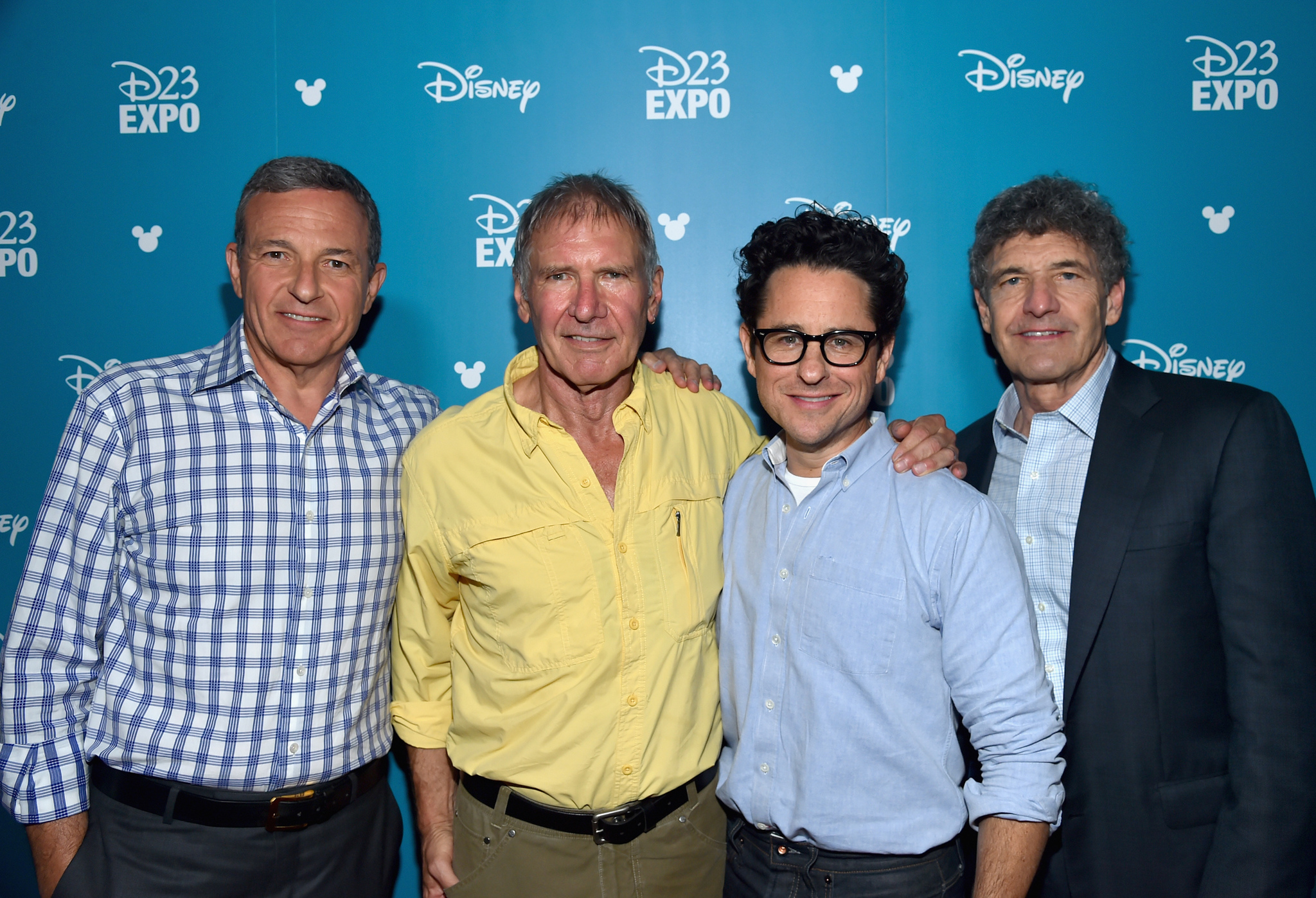 Harrison Ford, J.J. Abrams, Alan Horn and Robert A. Iger