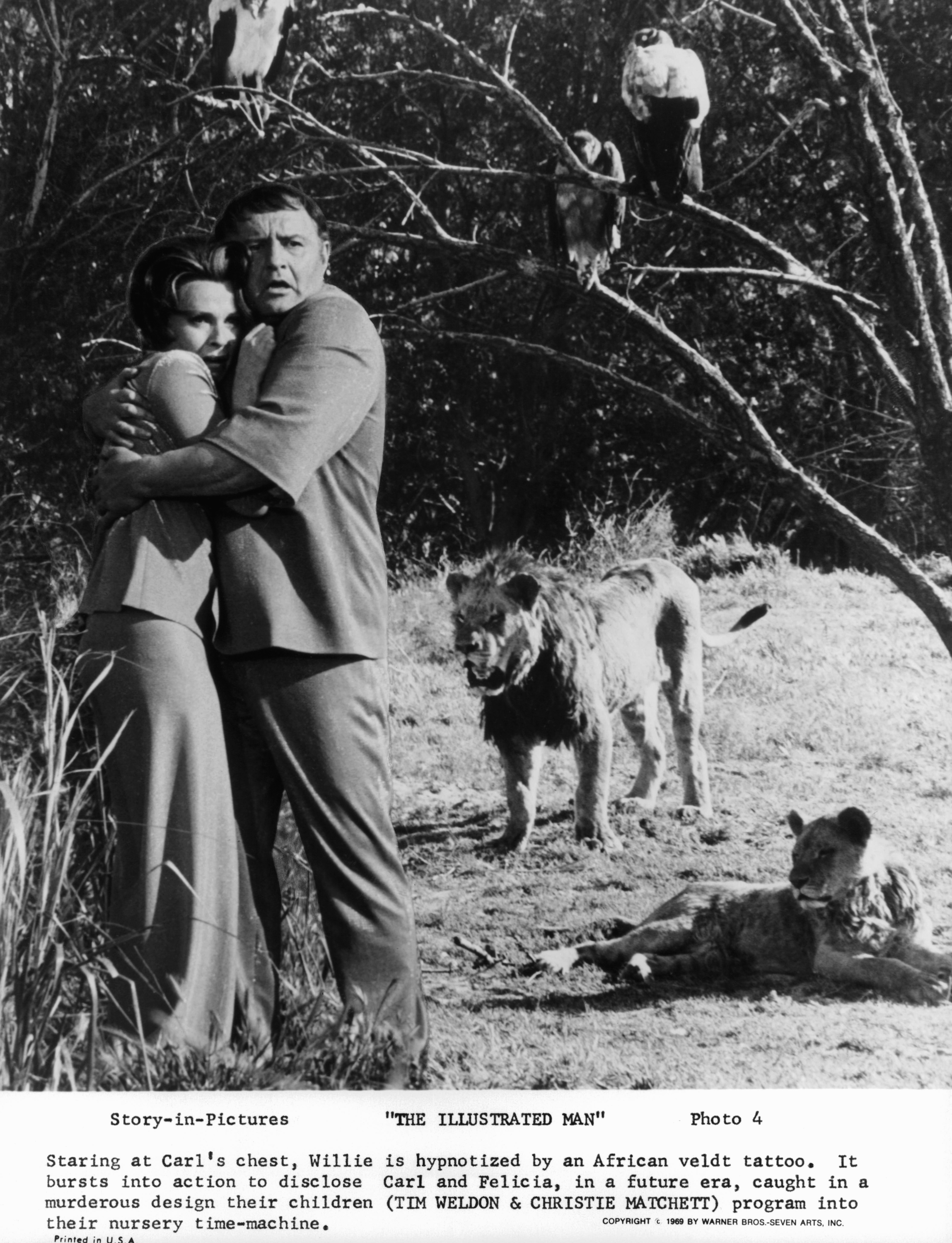 Still of Rod Steiger and Claire Bloom in The Illustrated Man (1969)