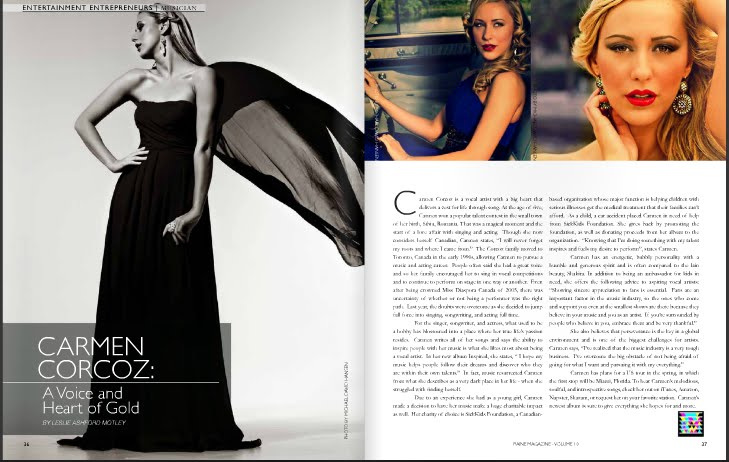 Carmen Corcoz in Raine Magazine