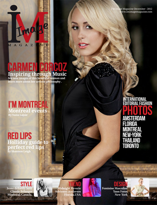 Carmen Corcoz on the cover of IM Image Magazine