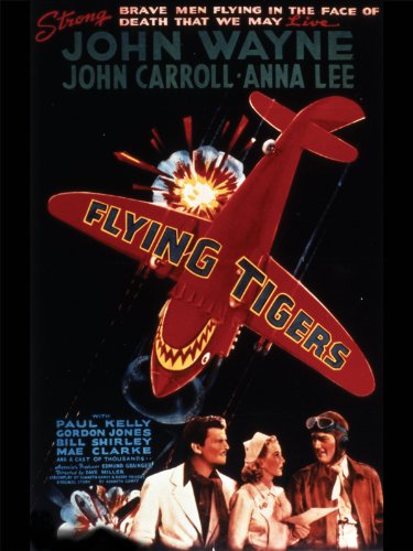 John Wayne, John Carroll and Anna Lee in Flying Tigers (1942)