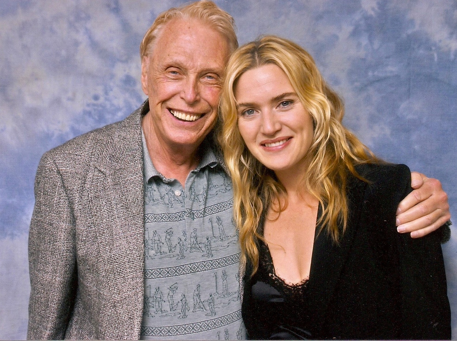 With Kate Winslet