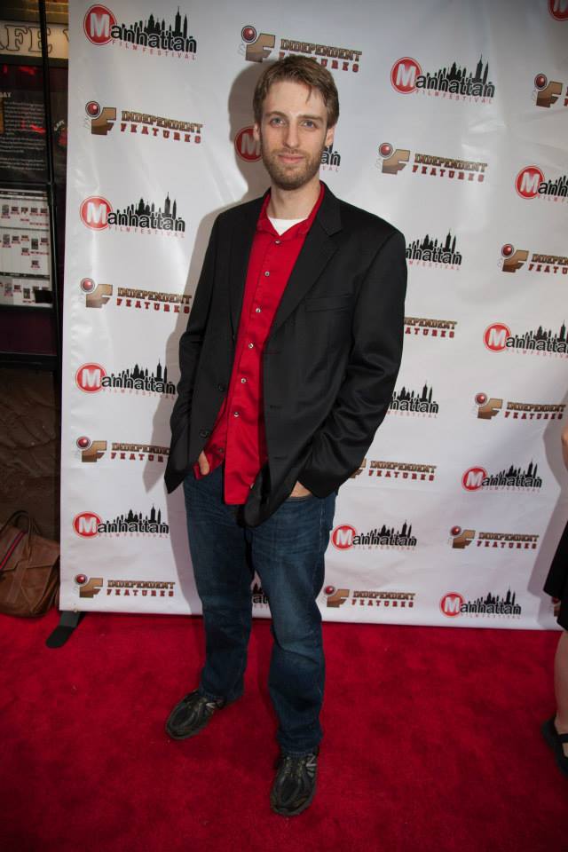 On the red carpet at the Premiere of 