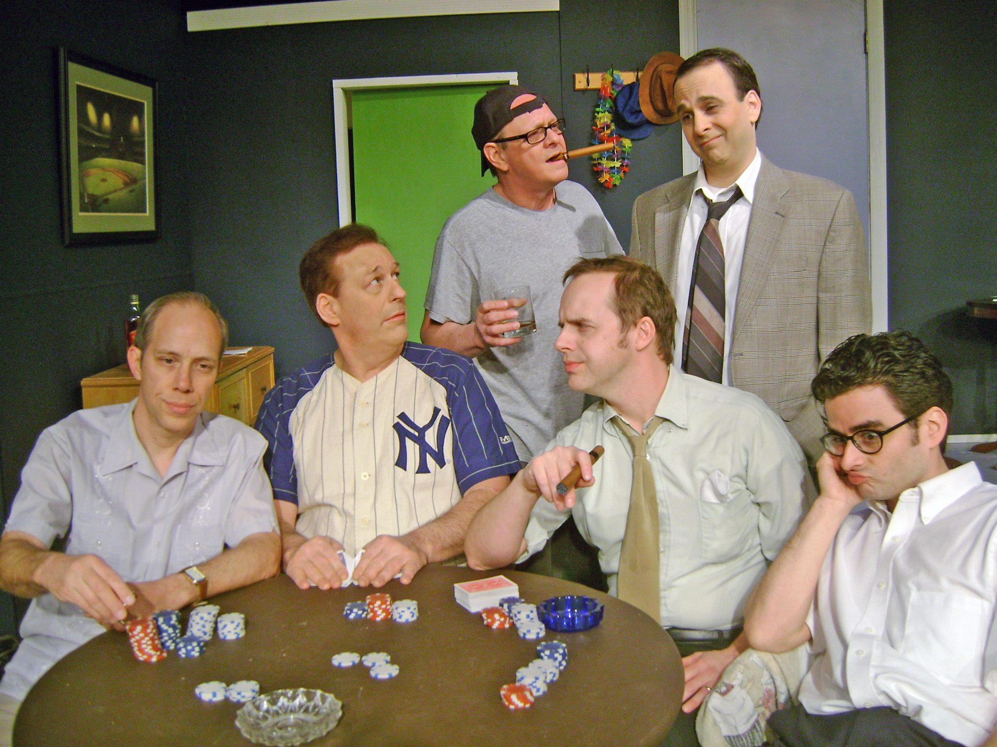 Murray the Cop in the Odd Couple (in NY pinstripes) at the City Theatre in Austin Texas