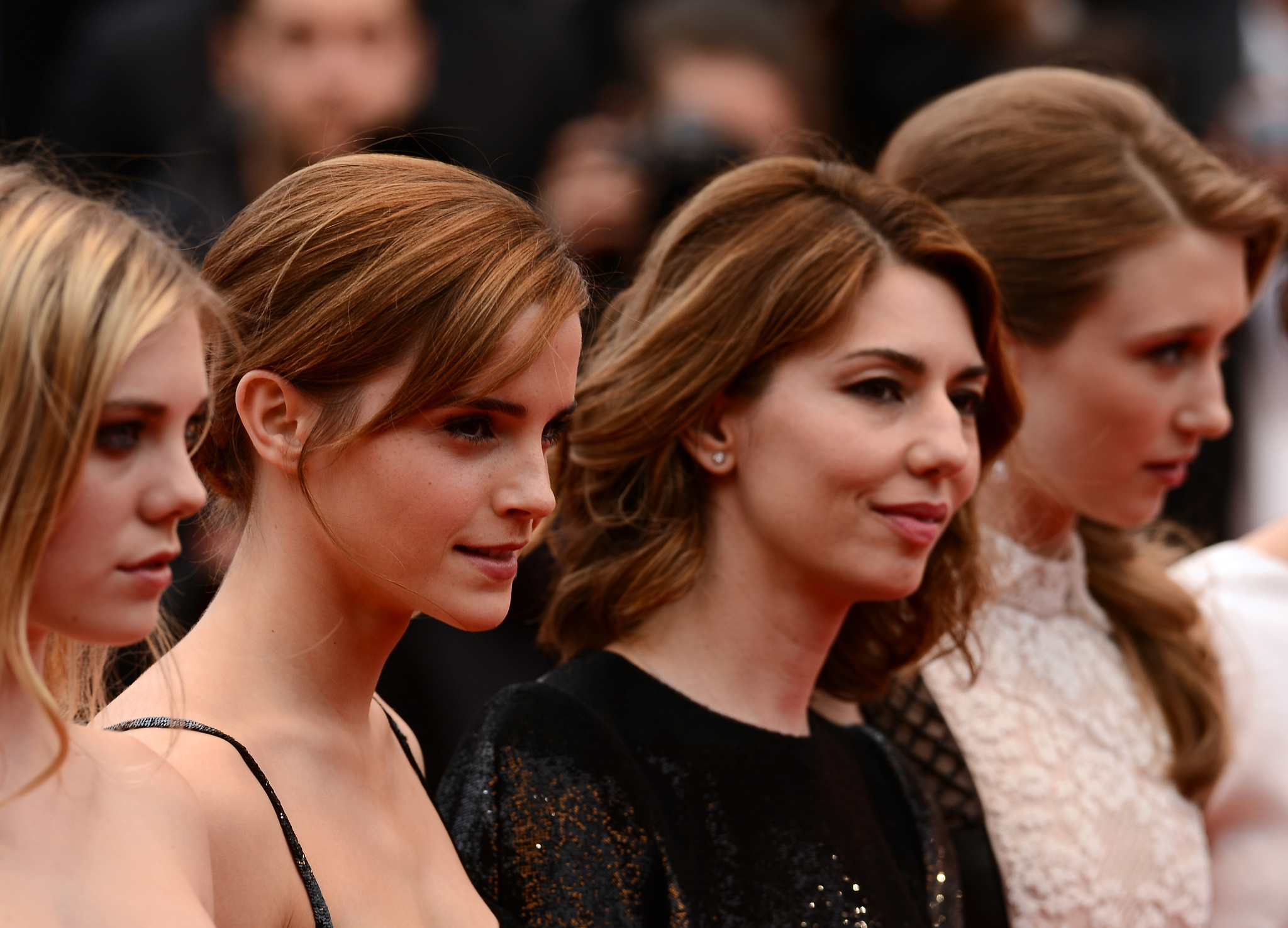 Sofia Coppola, Emma Watson, Taissa Farmiga and Claire Julien at event of Elitinis jaunimas (2013)