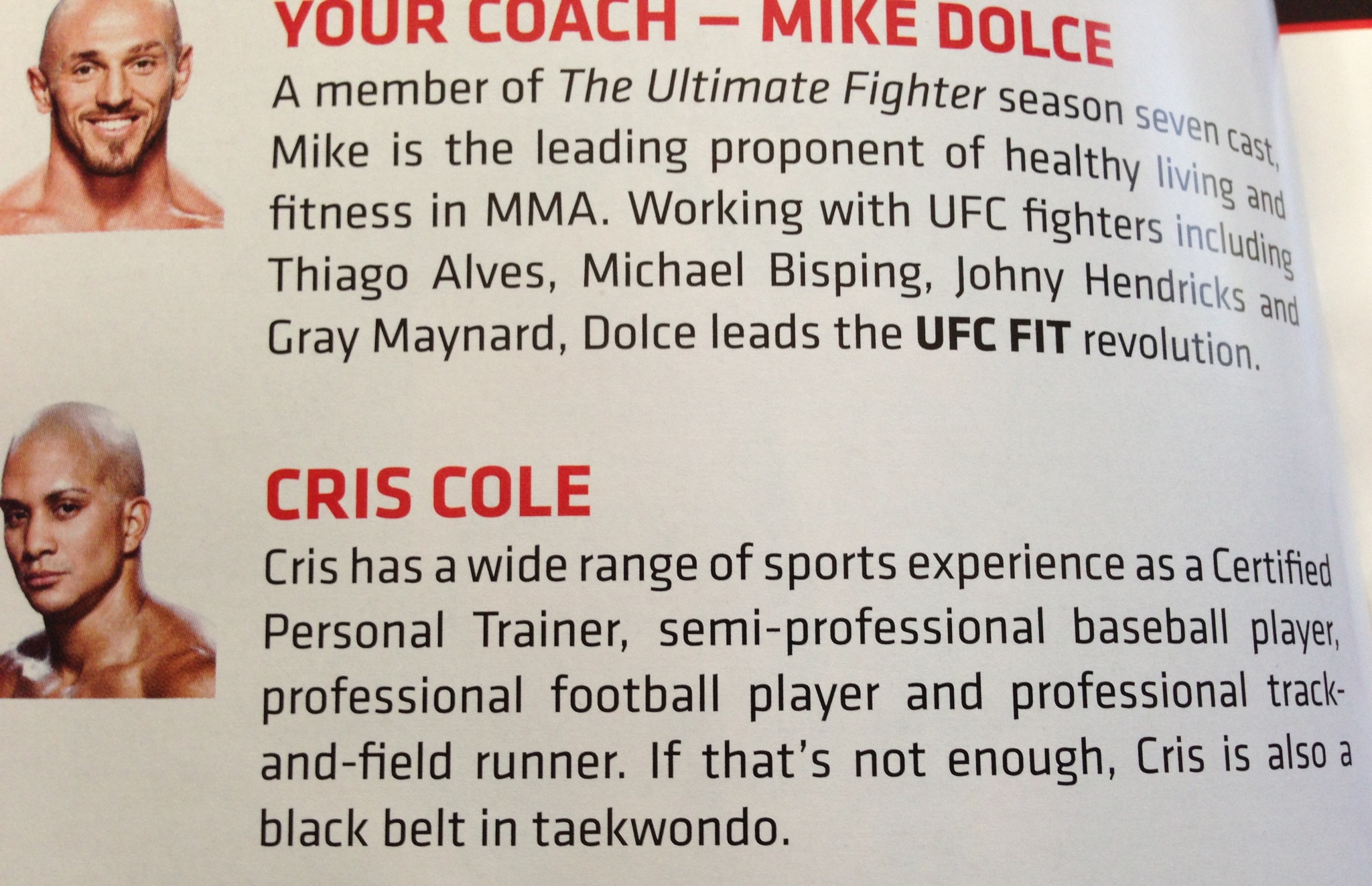 UFC Fit Cris Cole