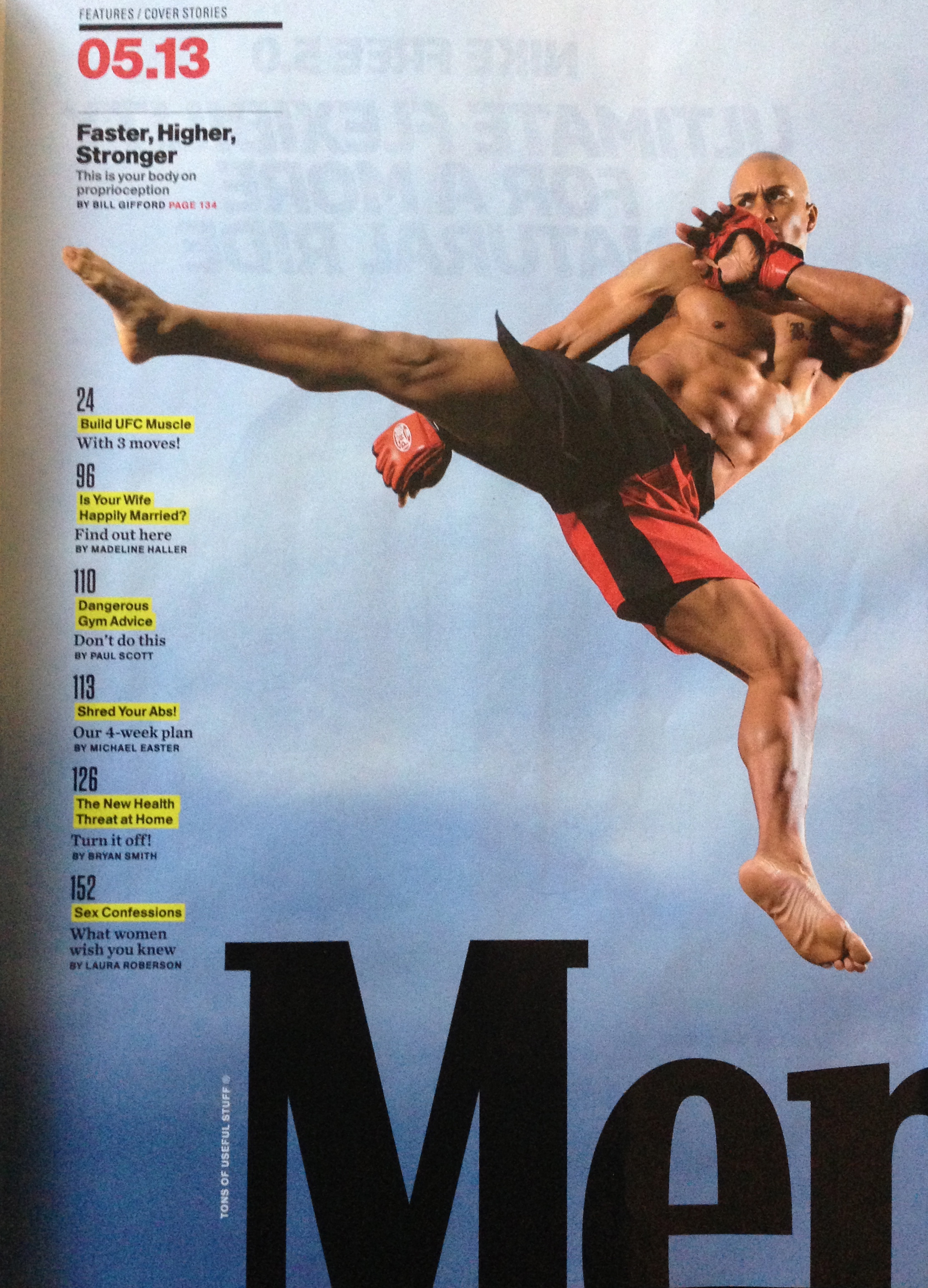 Cris Cole in Men's Health Magazine