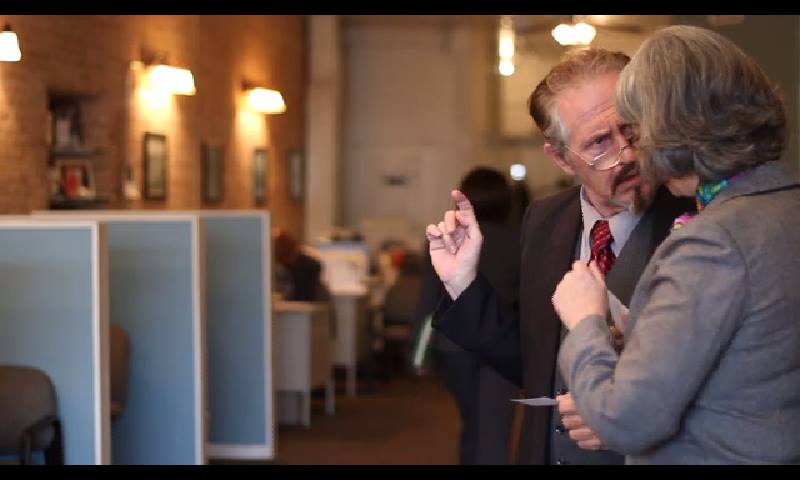 Andrew in 'Forever Family', produced by Michelle D Ivy Films (with actor Sandy Gulliver)