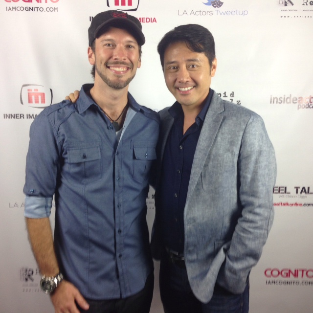 At the Reel Talk launch with my awesome manager, Matt Prater (Dedicated Talent Management).