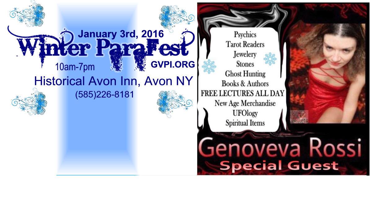 THIS ‪#‎HORRORQUEEN‬ AND ‪#‎MYSTIC‬ IS SUPER EXCITED TO BE A GUEST ON JAN 3RD IN AVON, NY FOR ‪#‎WINTERPARAFEST‬!!! ‪#‎HORROR‬ ‪#‎SUPERNATURAL‬ ‪#‎TAROT‬ ‪#‎GHOSTS‬ ‪#‎NEWAGE