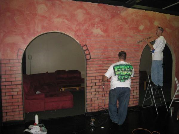 set painting by Matthew Clark