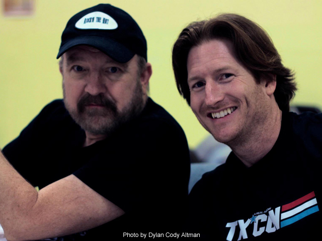 Kris Kidd with Jim Beaver at Texas Comicon 2012