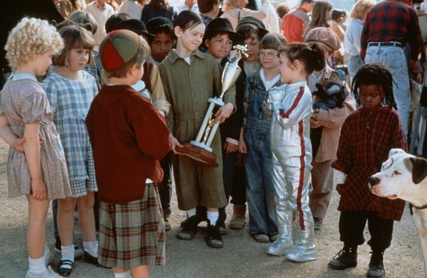 Still of Ross Bagley, Juliette Brewer, Bug Hall, Brittany Ashton Holmes, Heather Karasek, Travis Tedford and Jordan Warkol in The Little Rascals (1994)