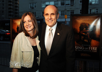 Rudy Giuliani and Judith Nathan at event of Ring of Fire: The Emile Griffith Story (2005)