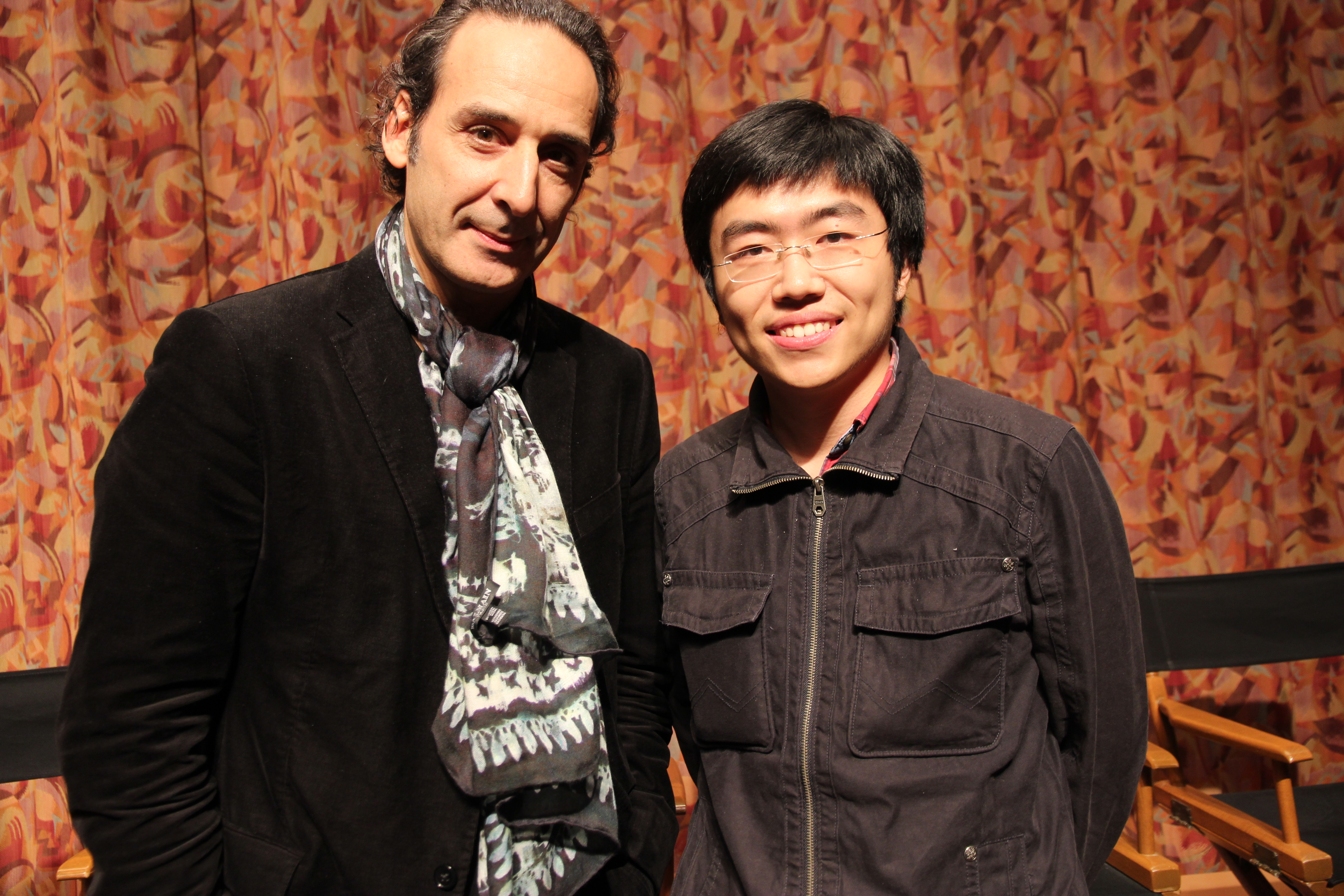 with Alexandre Desplat