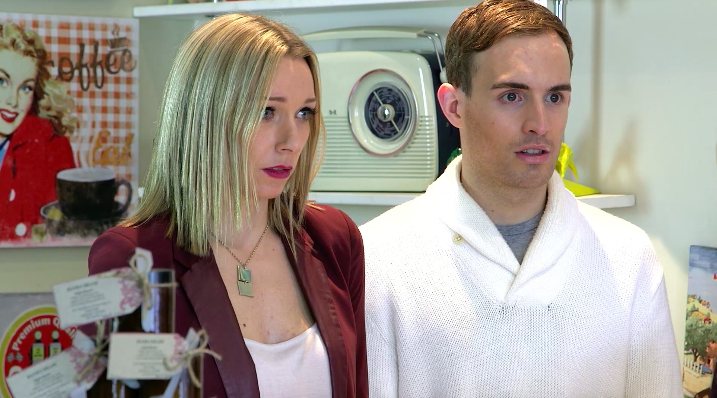 Still of Ally Ritchie and Chris Mesh in Angel's Reality (2014)
