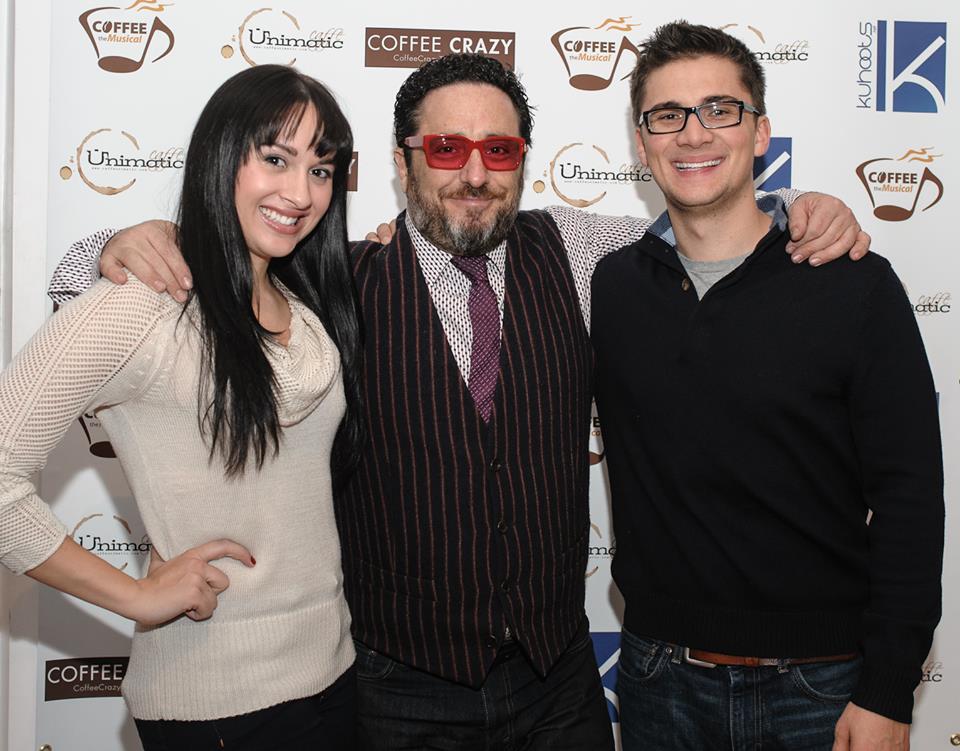 Shannon Hamm, Robert Galinsky, and Cory Esper at Coffee The Musical Event