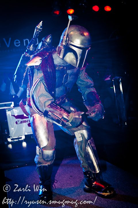 Jamon the Mandalorian. Sci-Fi Fashion Show, 2011.