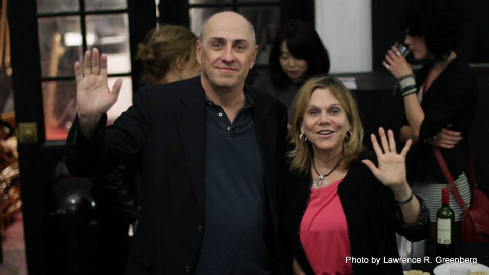 From left to right Thomas F Walsh and Julie Chapin at the screening of Oblivion in NYC