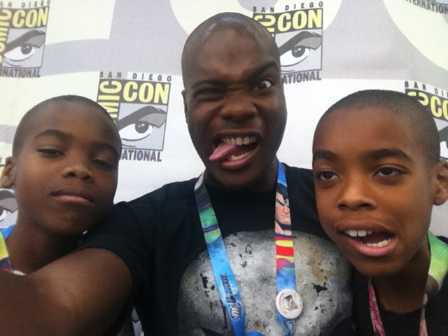 Silly time with the boys after my promo at Comic Con