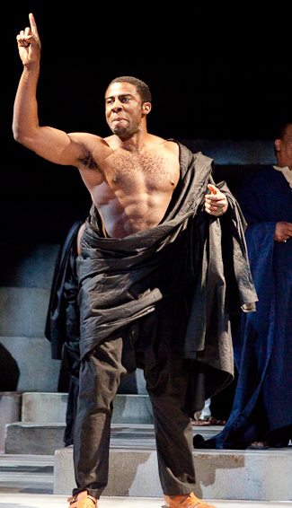 Mark Ebulue As Artemidorus In The RSC Julius Caesar Regional And Worldwide Tour 2012-2013