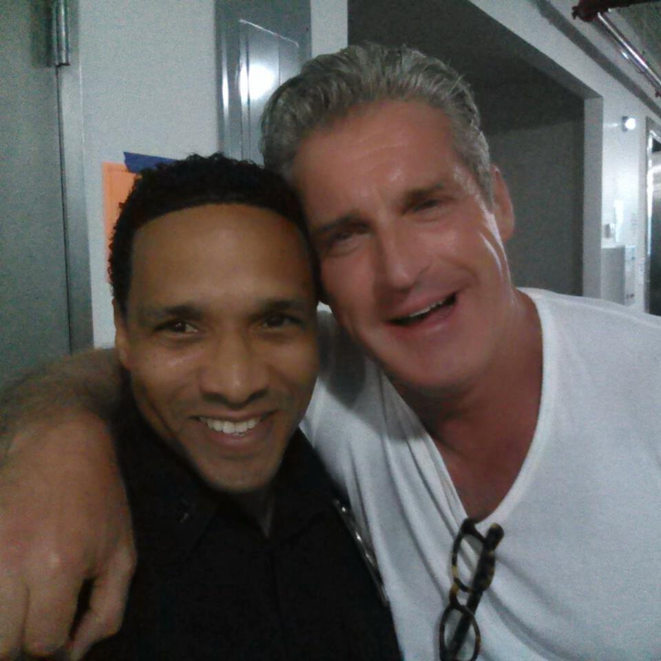 Carl Ducena on set w/ James Colby #carlducena #actor #nyc #policeofficercarl #owntherooment #taxibrooklyn #NBC
