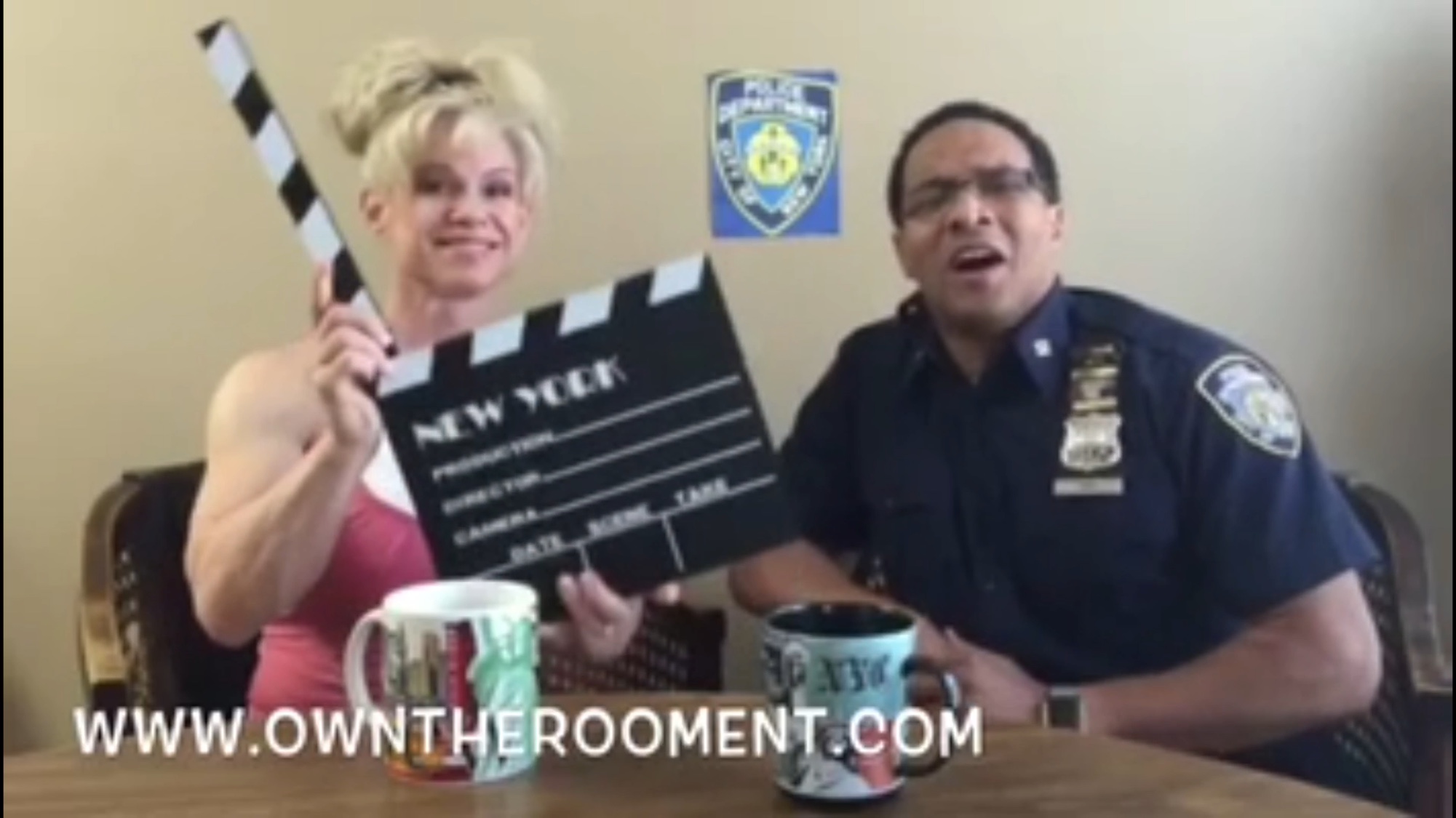 CLICHE COPS : Tina Chandler and Carl Ducena OWN THE ROOM ENT - TINA CITY - AGENT CHANDLER, POLICE OFFICER CARL