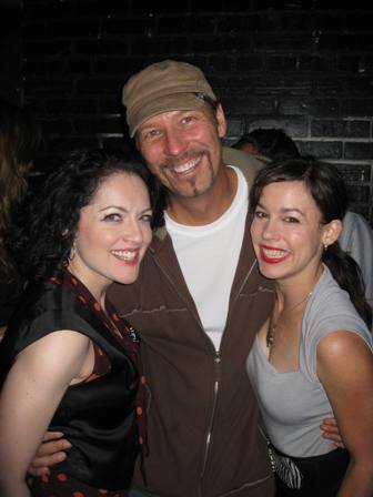 JENNIFER JEAN with screenwriter W. PETER ILIFF and CHRISTI WALDON at the 2-year Anniversary Party for POINT BREAK LIVE!