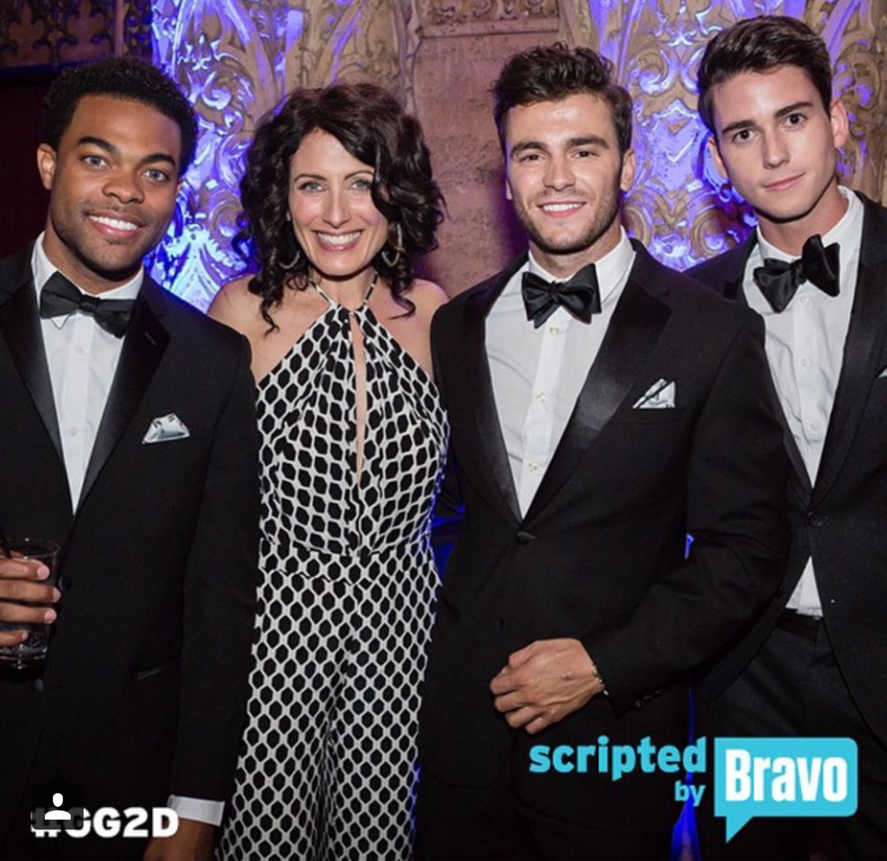 Joshua Triplett and Lisa Edelstein at Bravo Red Carpet Event.