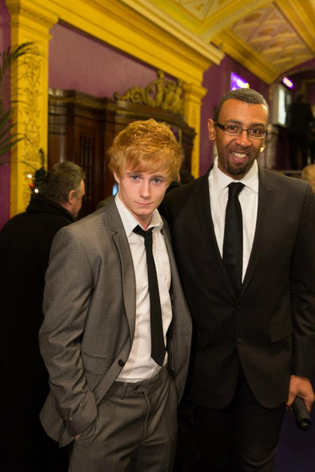 Paul Craig with Jamie Atkins at the world premiere of The Underwater Realm