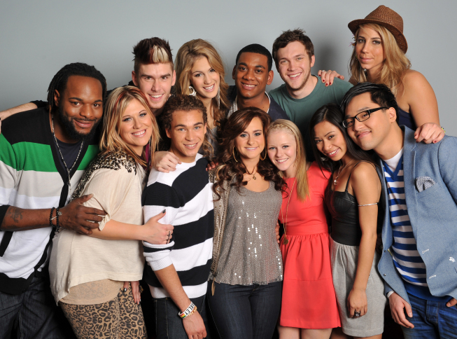 Still of Heejun Han, Jermaine Jones, Hollie Cavanagh, Jessica Sanchez, Erika Van Pelt, Elise Testone, Shannon Magrane, Skylar Laine, DeAndre Brackensick, Phillip Phillips, Joshua Ledet and Colton Dixon in American Idol: The Search for a Superstar (2002)