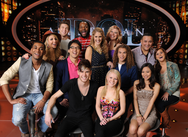 Still of Heejun Han, Hollie Cavanagh, Jessica Sanchez, Erika Van Pelt, Elise Testone, Shannon Magrane, Skylar Laine, DeAndre Brackensick, Jeremy Rosado, Phillip Phillips, Joshua Ledet and Colton Dixon in American Idol: The Search for a Superstar (2002)