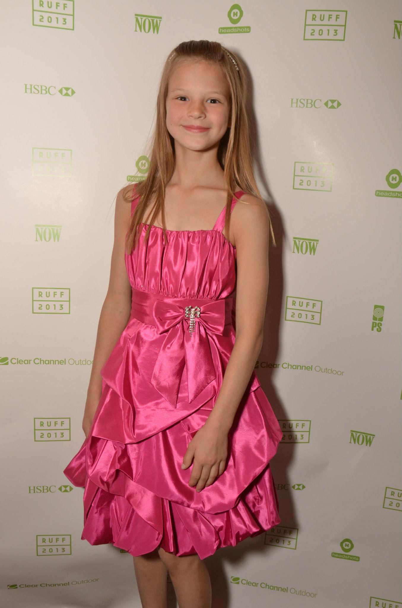 Peyton Kennedy at the premiere of To Look Away at the 2013 Ryerson University Film Festival (RUFF)